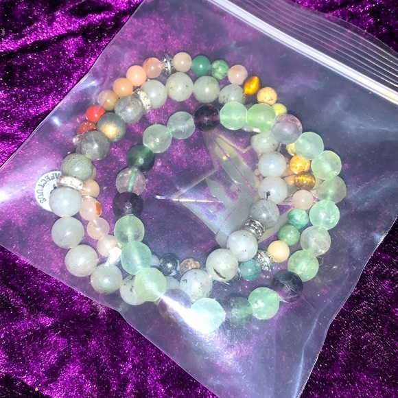 New Handmade Capricorn Zodiac Healing Stack Natural Stone Bracelet Set(Set of 3) - Picture 15 of 16